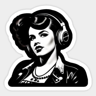 Punk Rock Girl Sticker